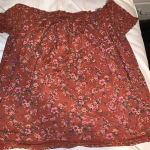 off the shoulder shirt